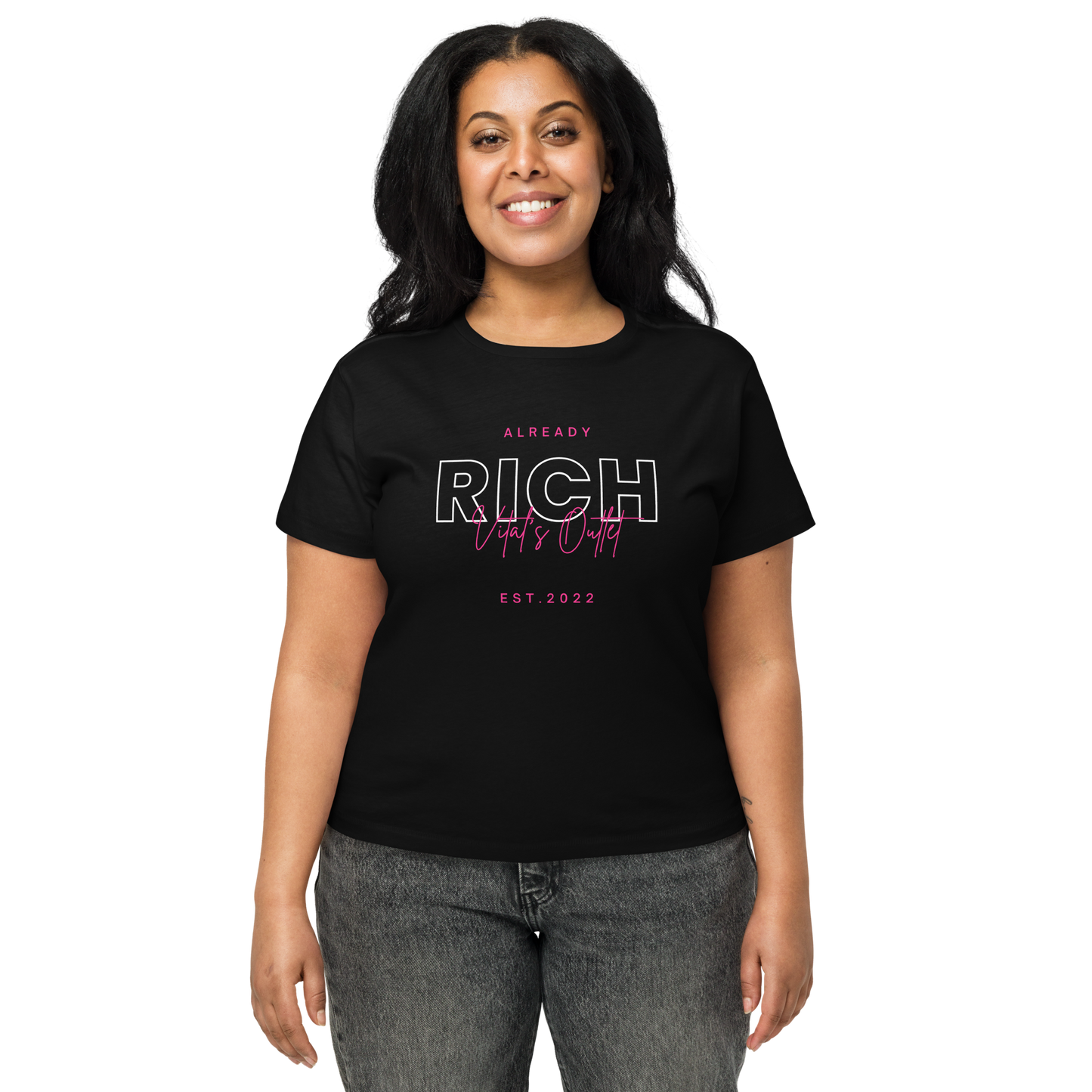 Pink Already Rich High-Waisted Tee