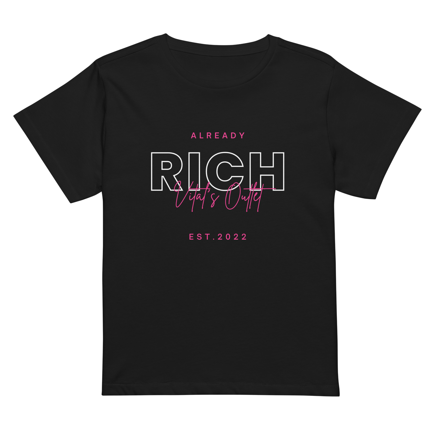Pink Already Rich High-Waisted Tee